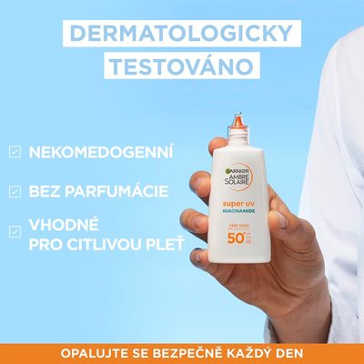 Ambre Solaire Super UV denní fluid proti nedokonalostem s Niacinamidem a SPF 50+ - 5