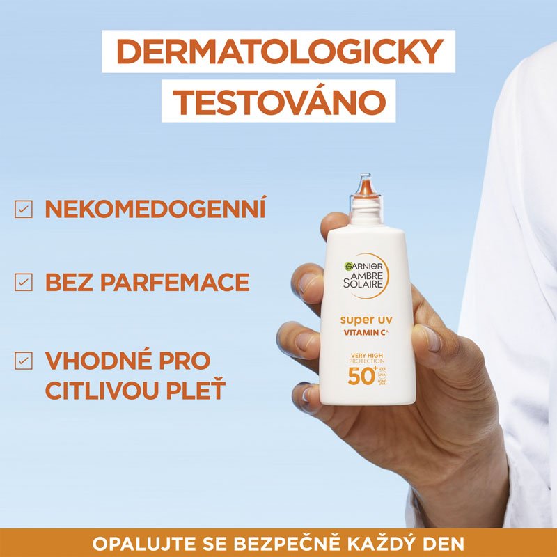 Super UV denní fluid proti tmavým skvrnám s Vitaminem C a SPF 50+ -3